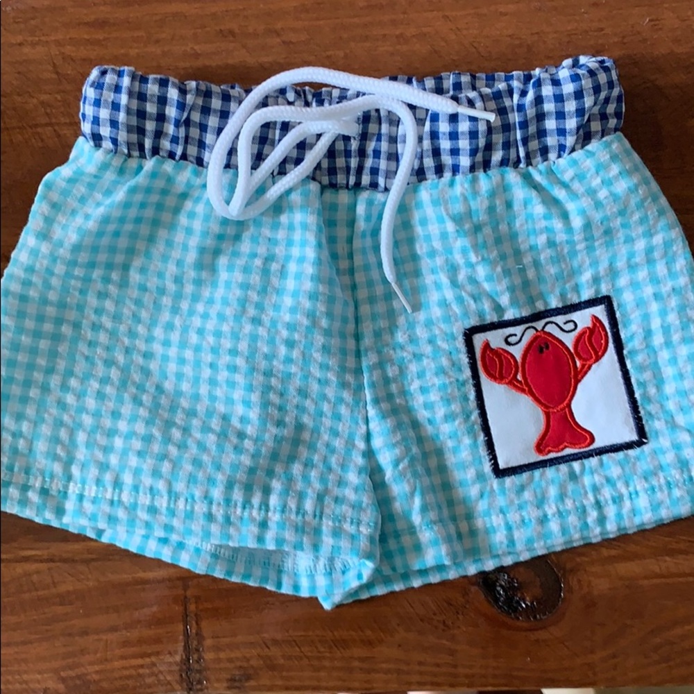 Smocked baby swim suit
